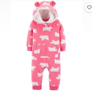 Hooded Fleece Jumpsuit